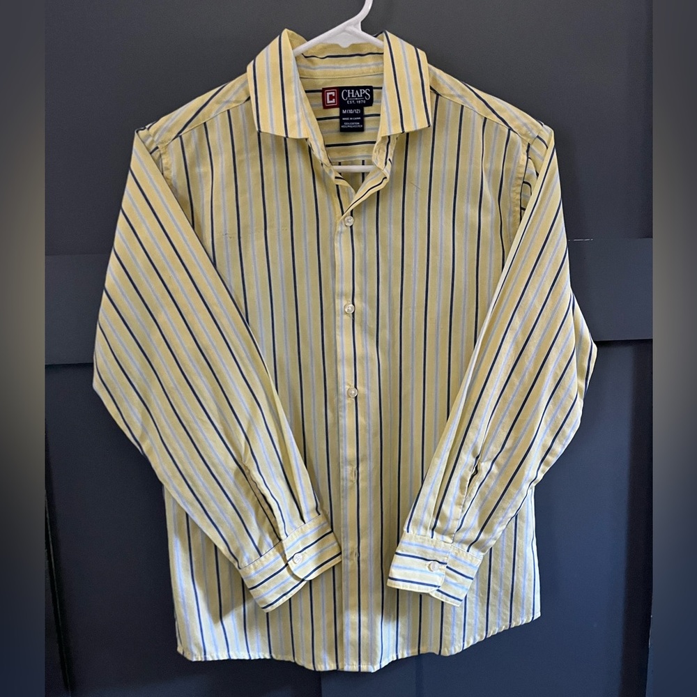 Boys Button-Down Long Sleeve Polo Style